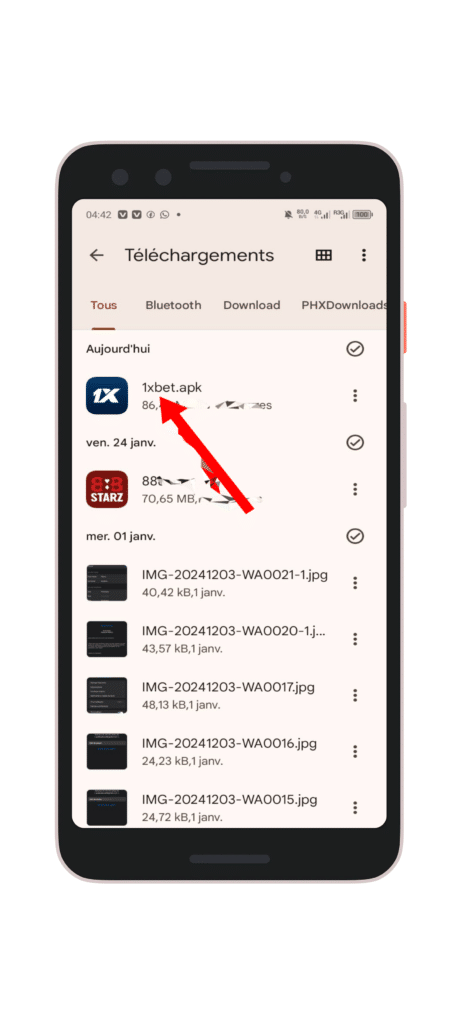 Fungua faili ya apk ili kuisakinisha