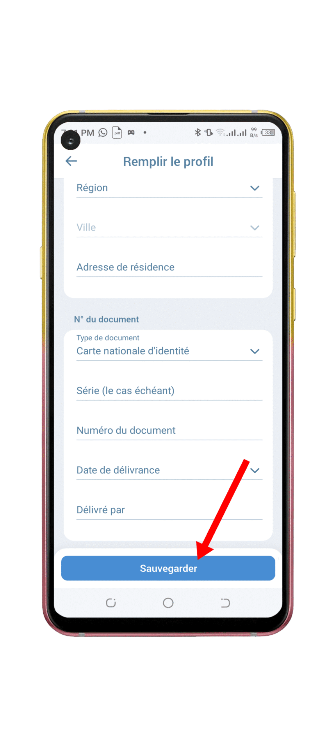 Sauvegardez les modifications.