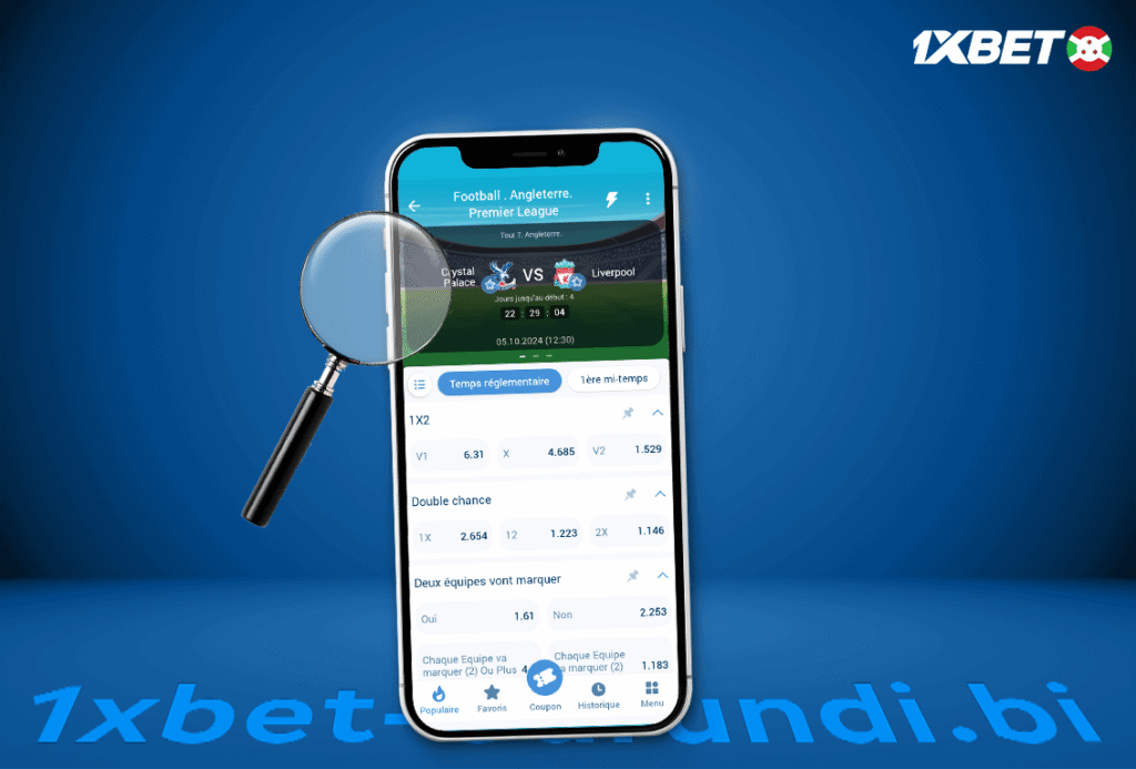 Comment vérifier votre pari sur 1xbet Burundi ?