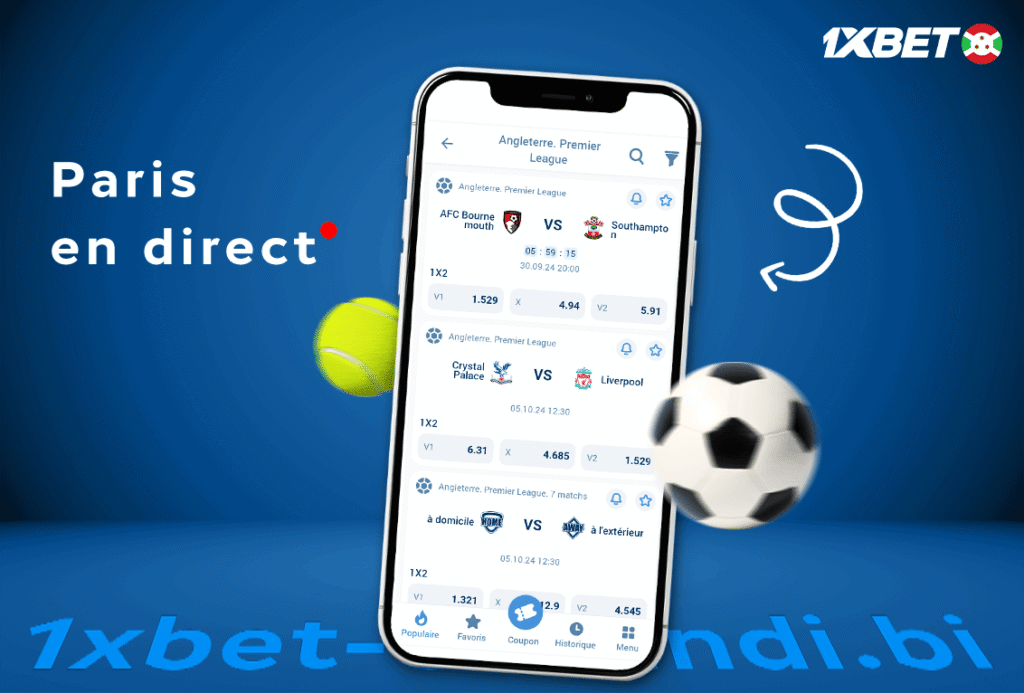 Types de paris disponibles sur 1xBet