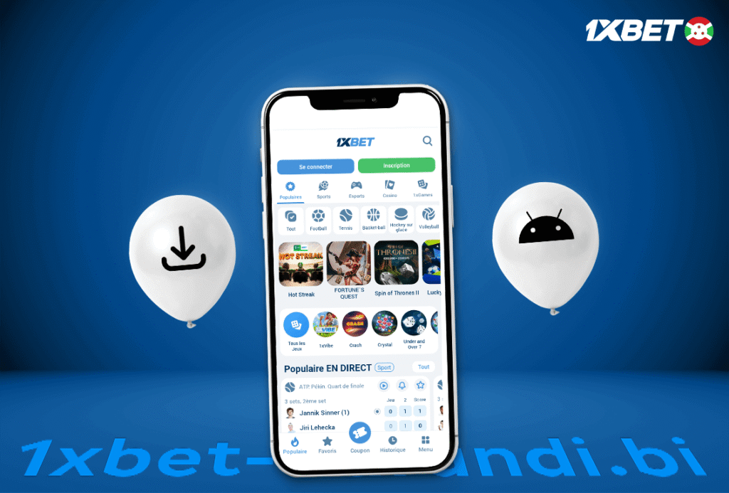 Téléchargement de 1xbet Burundi apk