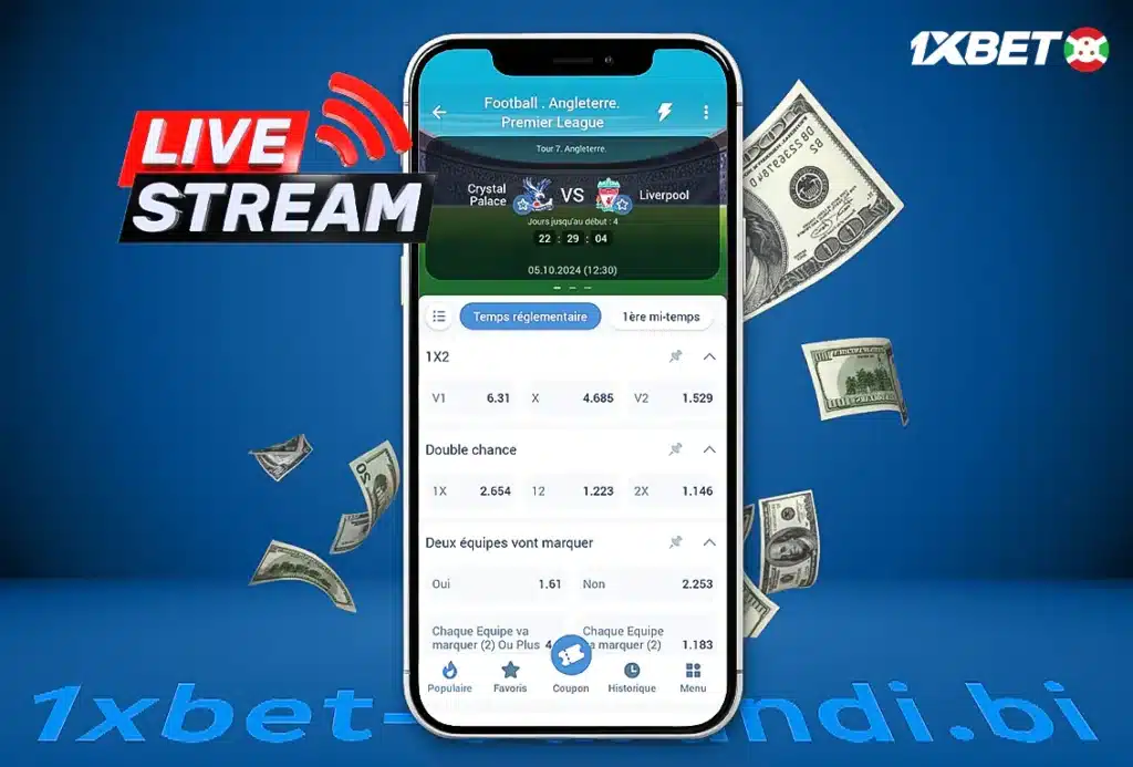 Suivre un pari en direct sur 1xbet : mode d’emploi 