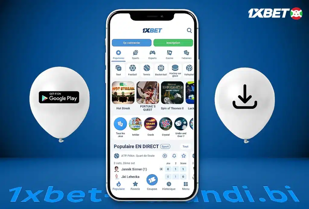 Télécharger 1XBET depuis Google Play au Burundi