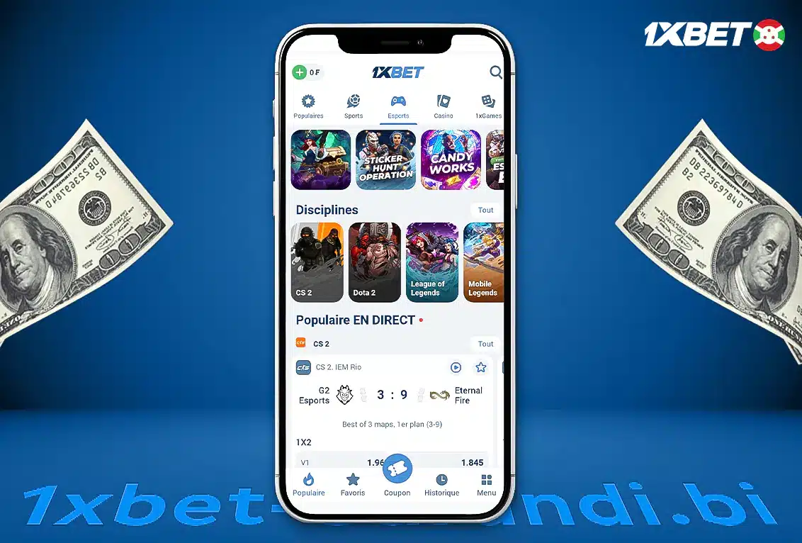 Comment placer un pari eSport avec 1xBet ?