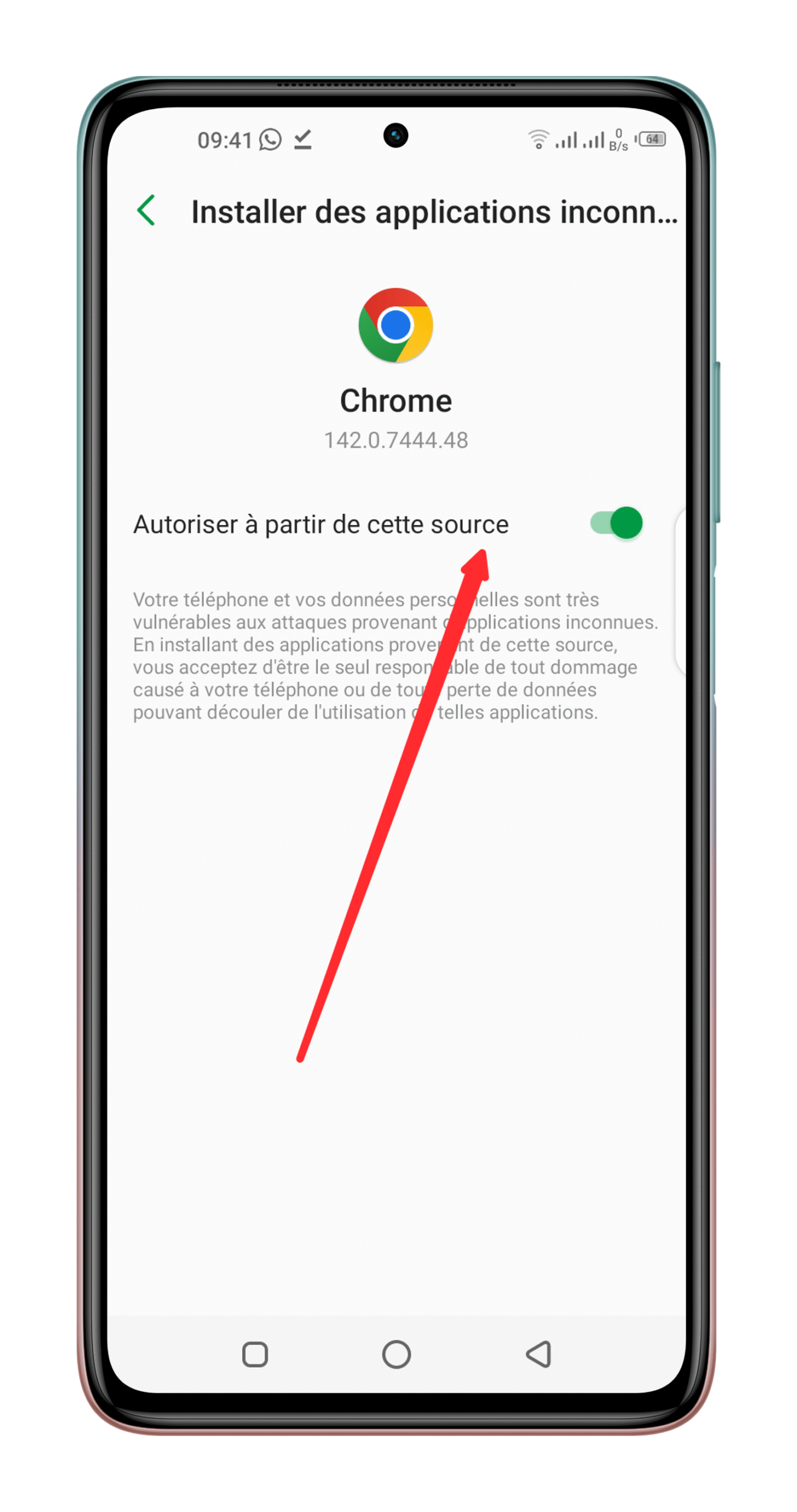 Ruhusu usakinishaji kutoka kwa vyanzo visivyojulikana