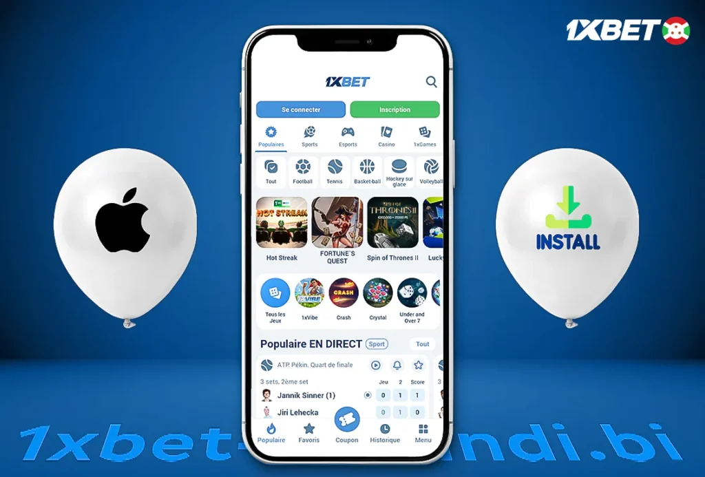 1xBet apk iPhone Burundi: Jinsi ya kupakua na kusakinisha?